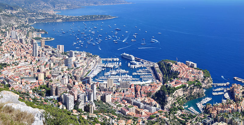 Monaco: Panorama depuis la Turbie